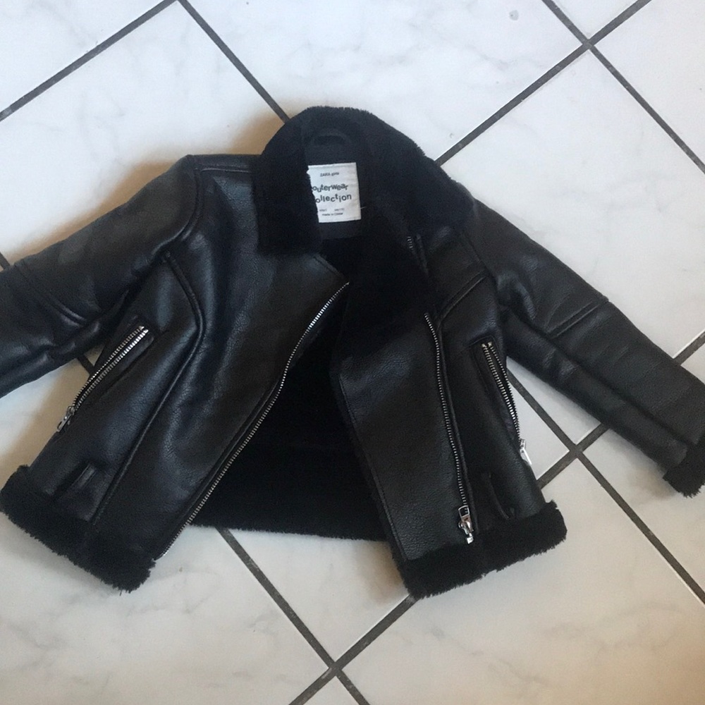 Zara leather jacket